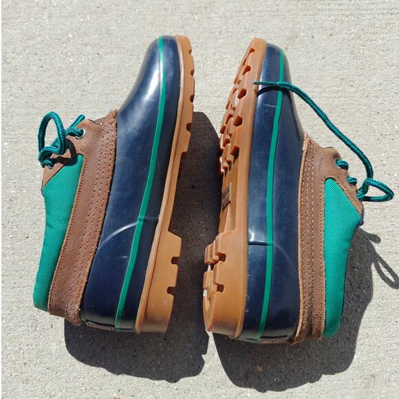 Sorority Shoes - Woodstock Sorority Thermolite Blue and Green Waterproof Duck Boots size 7